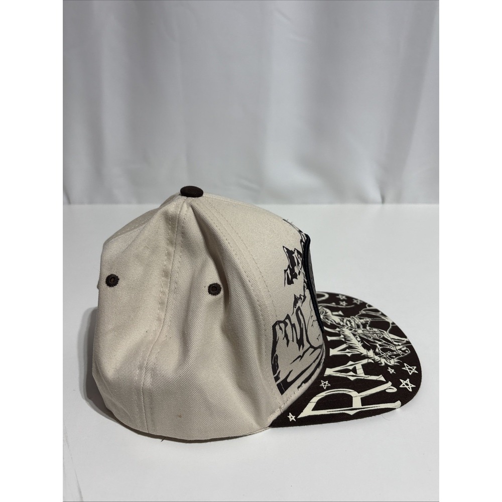 Top Level Rancho‎ Rodeo Cowboy Mens Cream Brown Adjustable Snapback Cap Hat - Picture 6 of 10